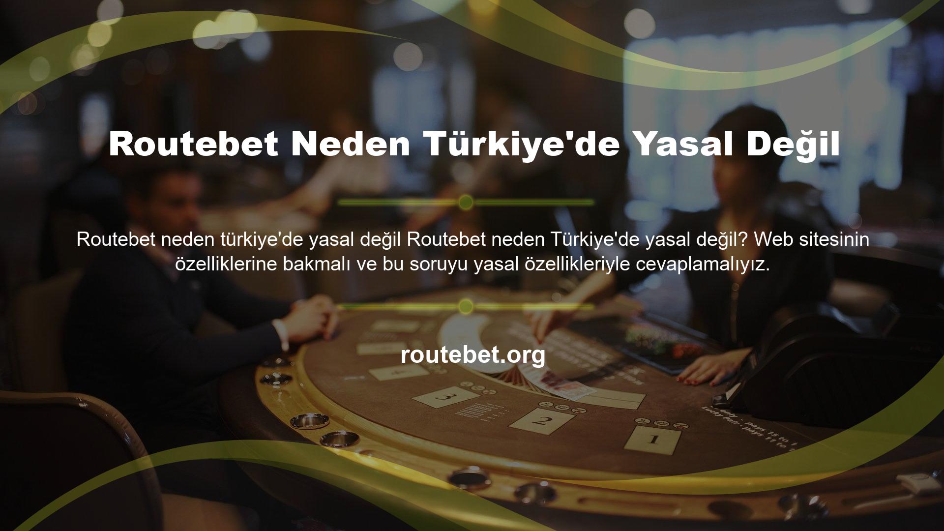 Routebet web sitesi Türkiye pazarında yasal olarak kabul görmemekle birlikte uluslararası oyun platformlarında yasal prosedürlerini tamamlamış ve hizmetlerini kabul etmiş bir firma olarak kabul edilmektedir