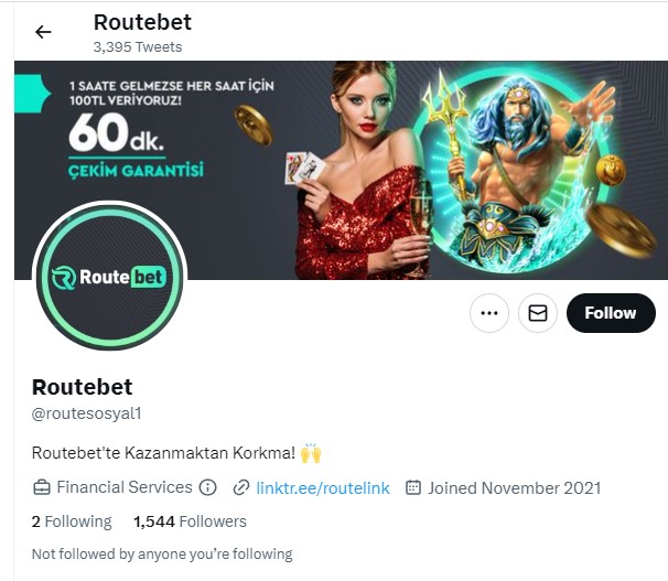 Routebet Twitter